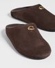 Coach Coach Sculpted C Soft Mules Chocolate Suede - 5