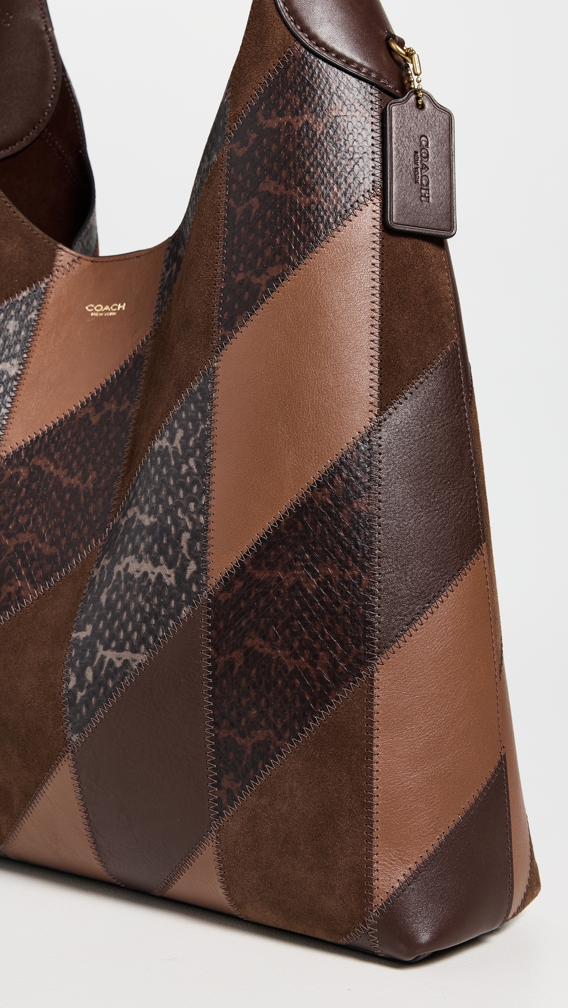 Coach - Snake Patchwork Brooklyn Shoulder Bag 39 B4/Maple Multi One