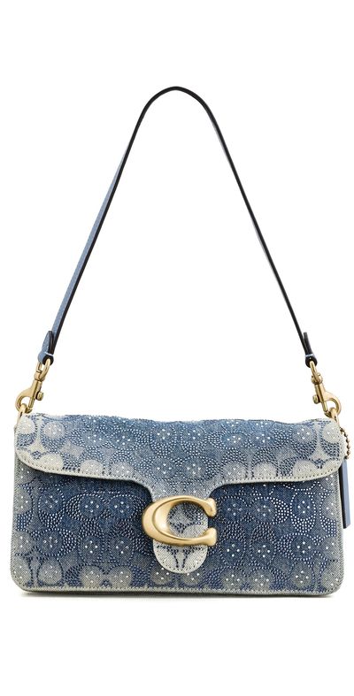 Coach Coach Soft Crystal Signature Denim Tabby Shoulder Bag 26 Denim One