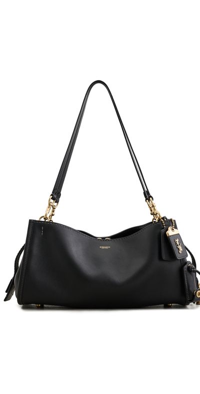 Coach Coach Soft Grain Leather East West Rogue 34 Bag Black One