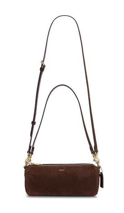 Coach Coach Suede Barrel Bag