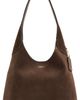 Coach Coach Suede Brooklyn Shoulder Bag Dark Chocolate One - 1