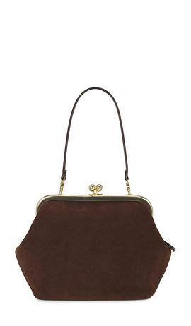 Coach Coach Suede Kisslock Frame Bag 27