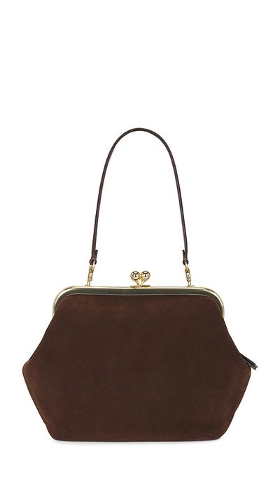 Coach Coach Suede Kisslock Frame Bag 27