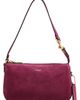 Coach Coach Suede Plaza Shoulder Bag Dark Fuchsia One - 1