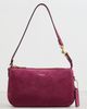 Coach Coach Suede Plaza Shoulder Bag Dark Fuchsia One - 2