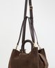Coach Coach Suede Rogue Shoulder Bag Dark Chocolate One - 4