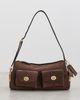 Coach Coach Suede Turn-Lock Haver Shoulder Bag Dark Chocolate One - 2