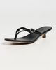 Coach Coach Tea Rose Thong Kitten Heels Black - 2
