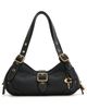 Coach Coach Textured Pebble Leather Drifter Shoulder Bag 31 Black One - 1