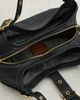 Coach Coach Textured Pebble Leather Drifter Shoulder Bag 31 Black One - 6
