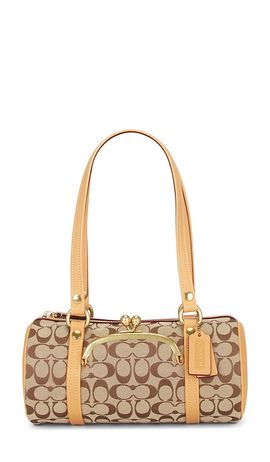 Coach Coach The Coach Originals Signature Jacquard Kisslock Barrel Bag 28
