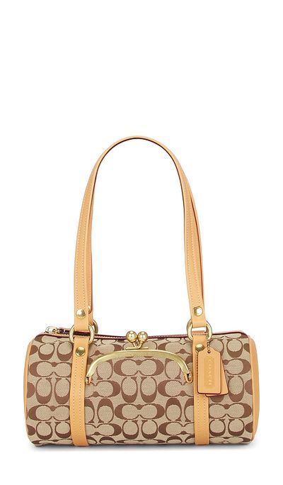 Coach Coach The Coach Originals Signature Jacquard Kisslock Barrel Bag 28