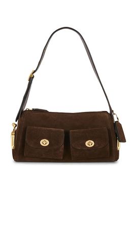 Coach Coach The Coach Originals Suede Turnlock Haversack 27