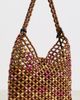 Coach Coach Wooden Beaded Brooklyn Shoulder Bag 28 Maple Multi One - 4
