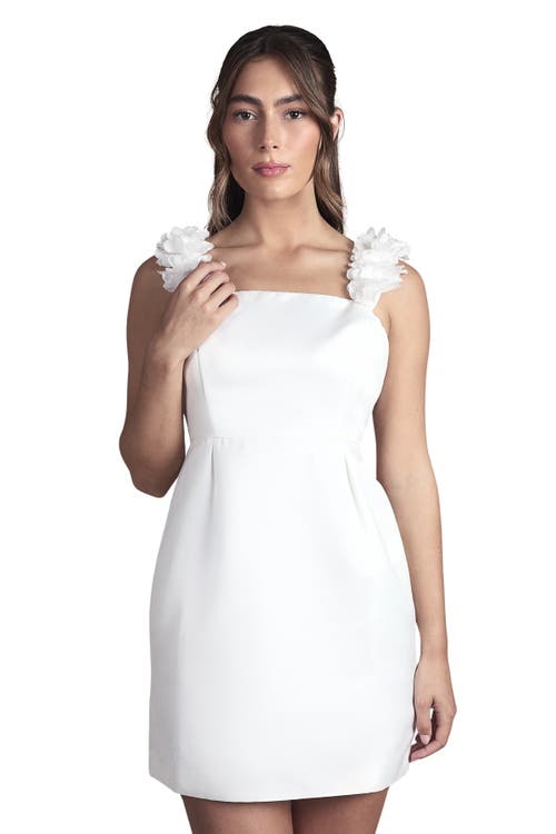 Coast Coast 3D Floral Bardot Bridal Mini Dress