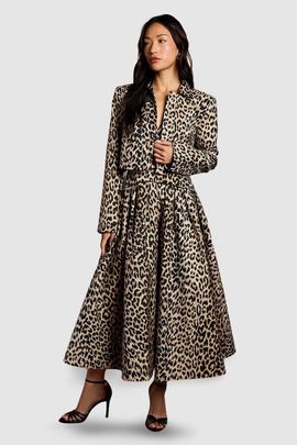 Coast Coast Animal Jacquard Cropped Jacket
