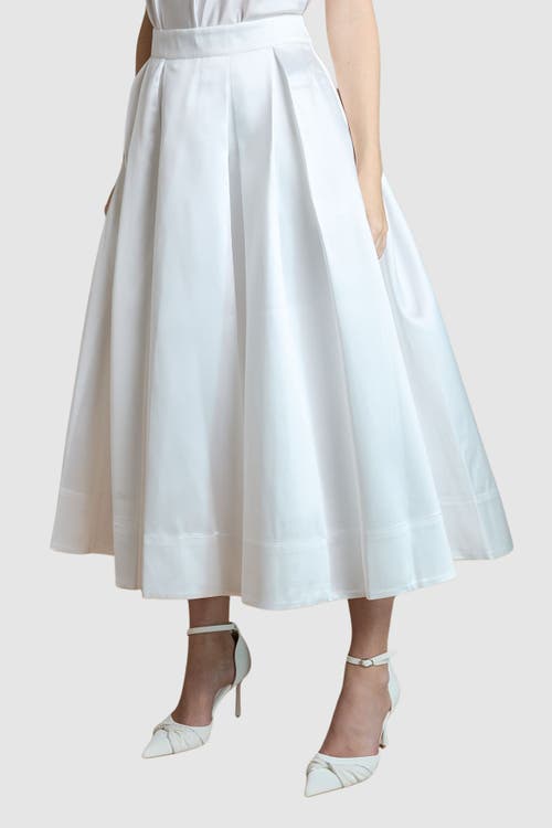 Coast Coast Bridal Pleated Midi Skirt