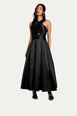 Coast Coast Halter Neck Fit & Flare Midi Dress