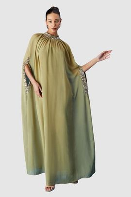 Coast Coast Muse Chiffon Cape Dress