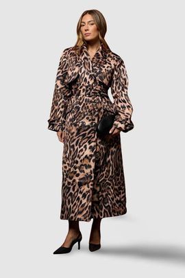 Coast Coast Muse Leopard Trench Coat 