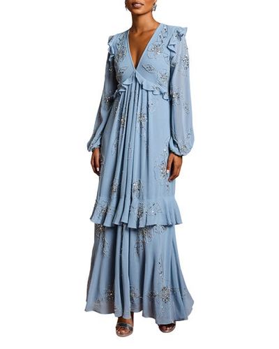 Coast Coast Petite Embellished Flower Georgette Dress