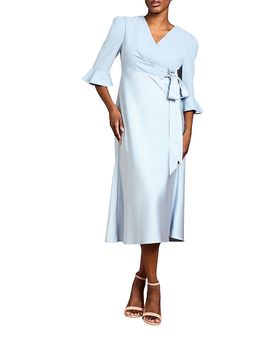 Coast Coast Satin Back Crepe Wrap Dress