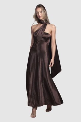 Coast Coast Satin Scarf Detail Maxi Bridesmaid Dress
