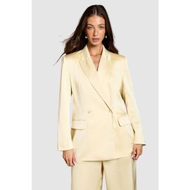 Coast Coast Tailored Double-Breasted Satin Blazer