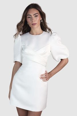 Coast Coast Wrap Front Short Sleeve Mini Dress