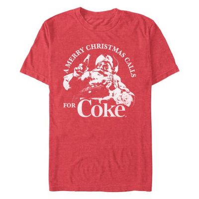Coca Cola Coca Cola Men's Merry Christmas Short Sleeve Graphic T-Shirt