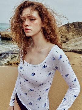 Cocancl Vani CCL Water Top - White