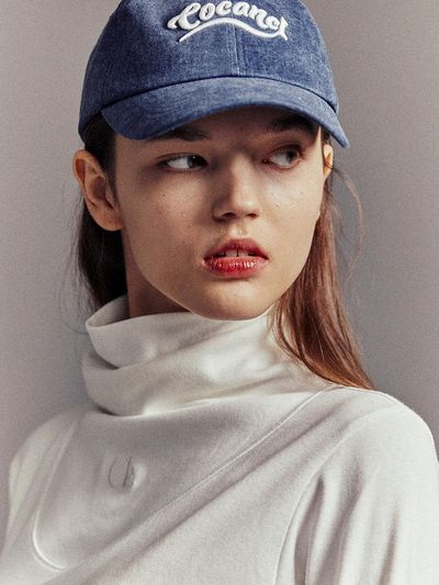 Cocancl Wavy Cotton Classic Cap [Navy]