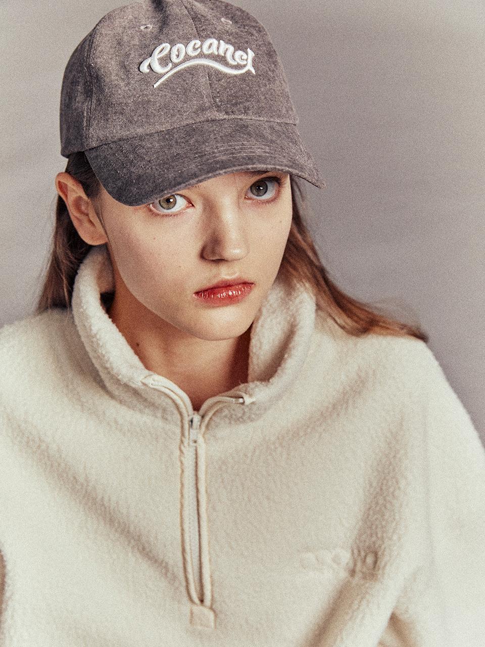 Cocancl Wavy Cotton Classic Fit Cap [Brown]