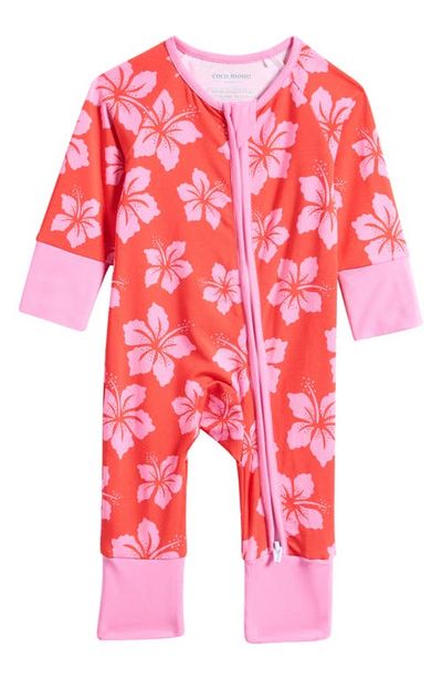 Coco Moon Coco Moon Hibiscus Punch Zip Romper