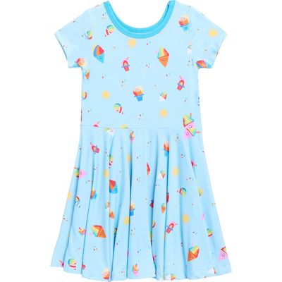 Coco Moon Coco Moon Kids' Rainbow Shave Ice Knit Dress