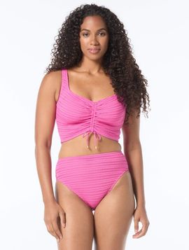 COCO REEF COCO REEF Elevate Bra Sized Shirred Underwire Bikini Swim Top - E-Cup