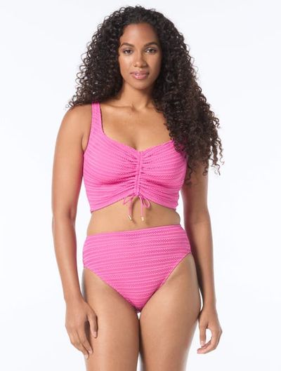 COCO REEF COCO REEF Elevate Bra Sized Shirred Underwire Bikini Swim Top - G-Cup
