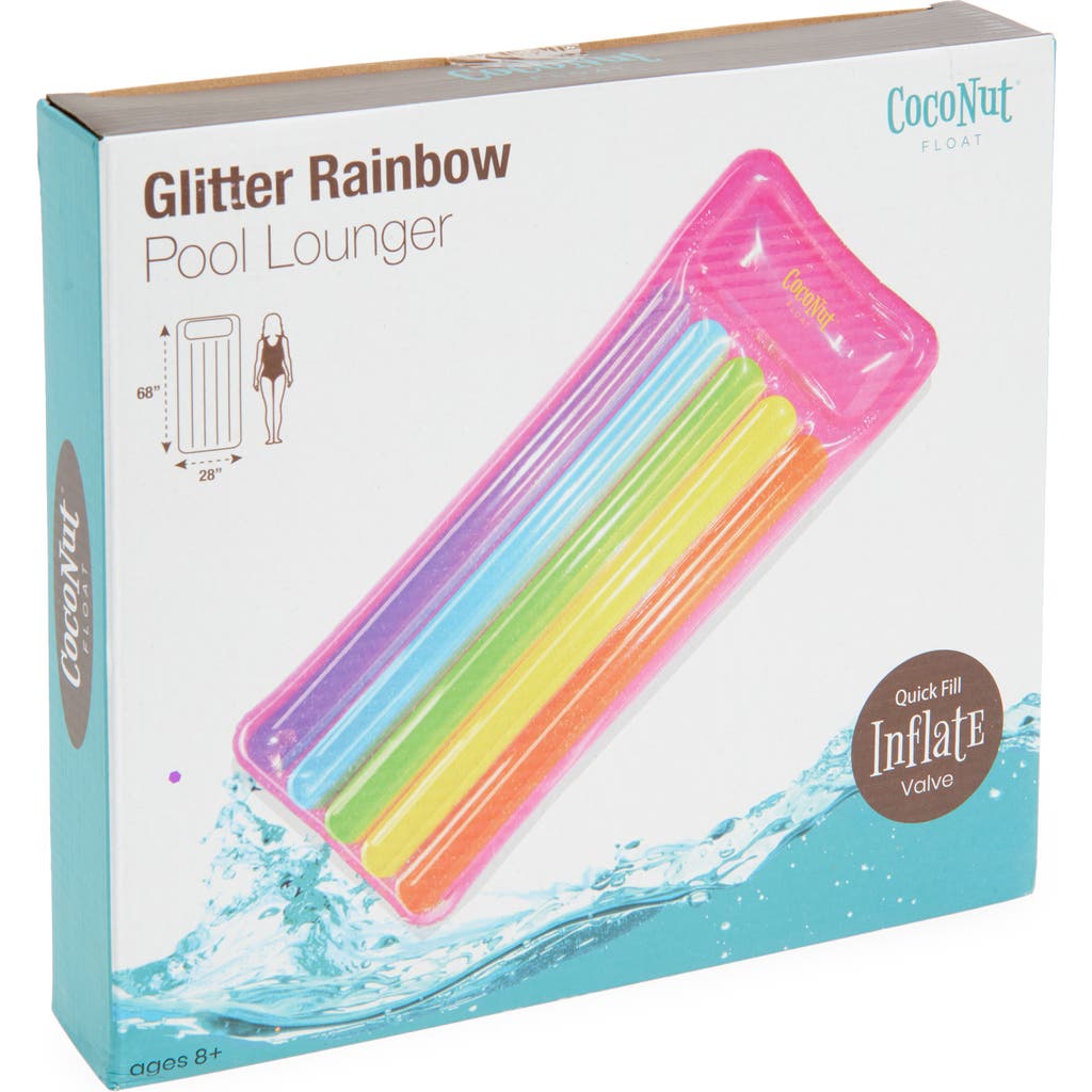 Coconut Outdoor Coconut Outdoor Glitter Rainbow Pool Lounger Float