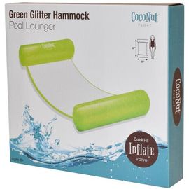 Coconut Outdoor Coconut Outdoor Green Glitter Hammock Pool Lounger 49" X 30"