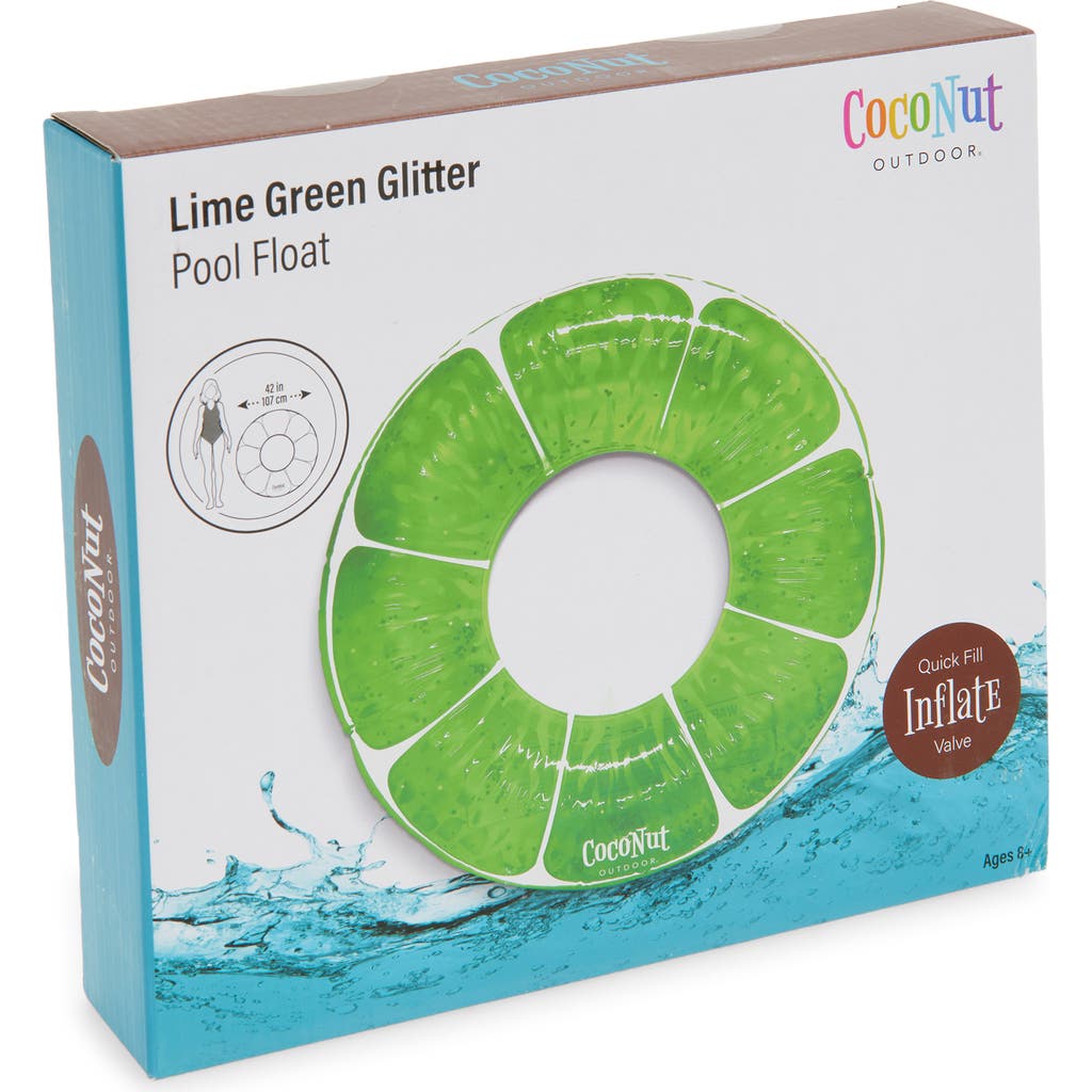 Coconut Outdoor Coconut Outdoor Green Glitter Lime Pool Float 