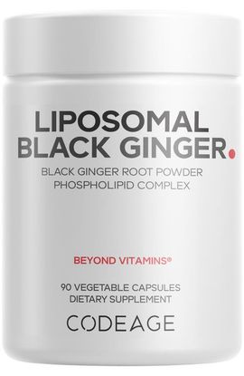 Codeage Codeage Liposomal Black Ginger Supplement, Kaempferia Parviflora Root Powder