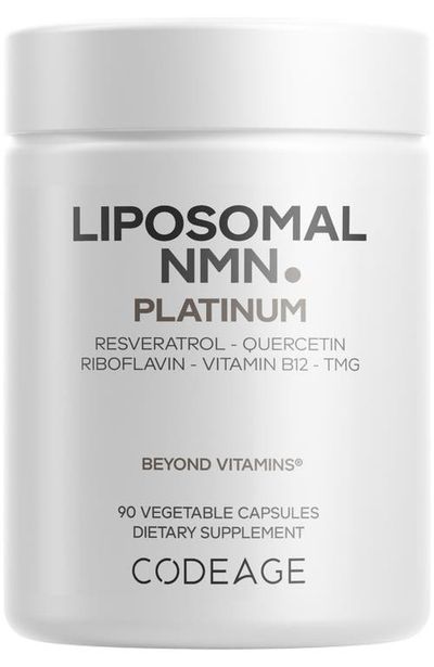 Codeage Codeage Liposomal NMN Supplement, NAD precursor, Resveratrol, Betaine, Riboflavin & B12, Quercetin, 90 ct