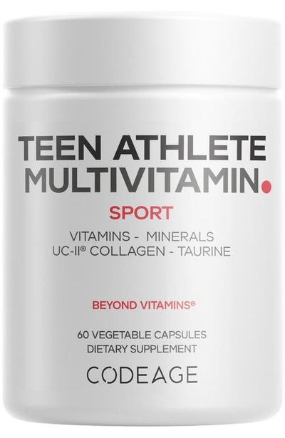Codeage Codeage Teen Athlete Multivitamin, Creatine, UC-II Collagen, Iron Supplement