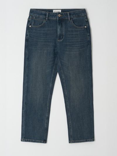 Coett [Coet] Smokey Blue Straight Denim [Like-ra Spandex