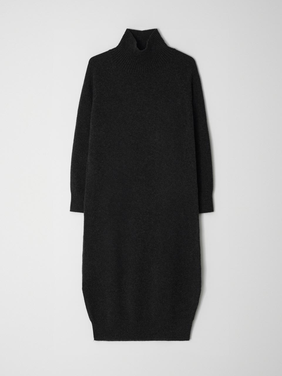 Coett [Coet] Wool Knitwear Long dress_Charcoal