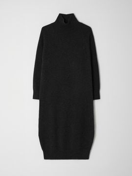 Coett [Coet] Wool Knitwear Long dress_Charcoal