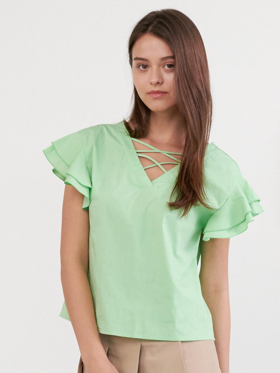 Coett Cross Top_Apple Green