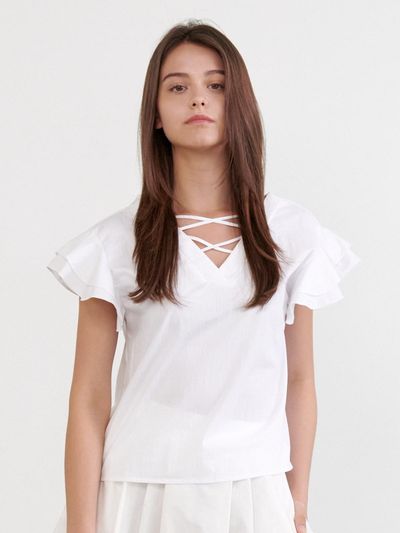 Coett Cross Top_White