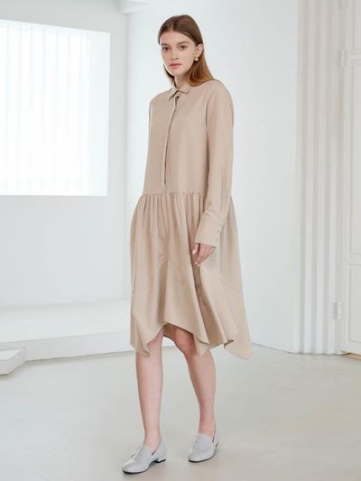 Coett Matilda Shirt dress Matilda Shirt Dress BEIGE